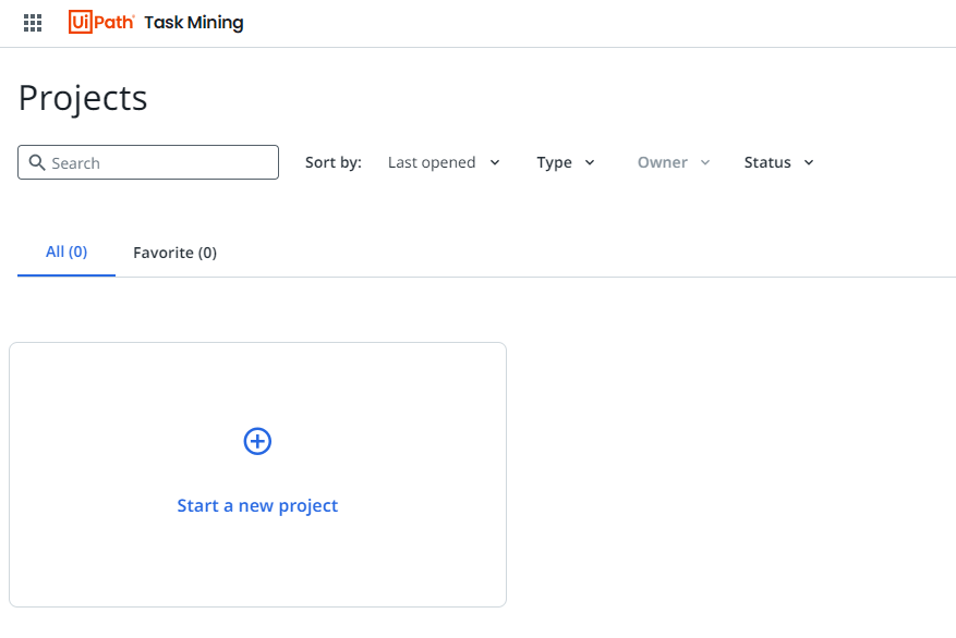 Task Mining 项目页面
