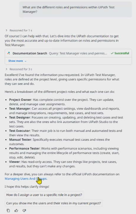 Chat de Autopilot: búsqueda de documentación