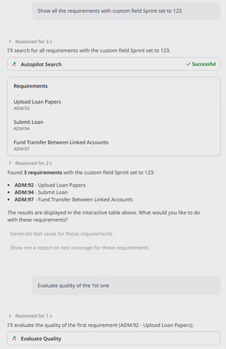 Chat de Autopilot: evaluar la consulta de requisitos